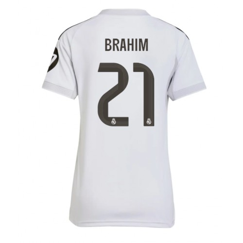 Real Madrid Brahim Diaz #21 Replika Hemmatröja Damer 2025-26 Kortärmad Real Madrid Brahim Diaz #21 Replika Hemmatröja Damer 2025-26 Kortärmad